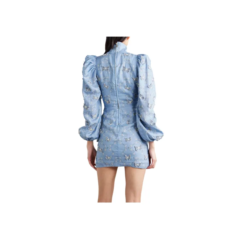 NILI LOTAN Long Sleeved Dresses Women's Blue-1