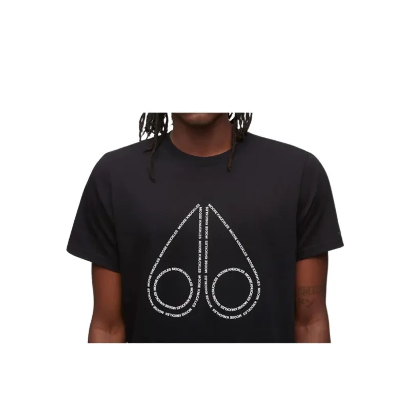 Moose Knuckles T Shirts Men Black-4