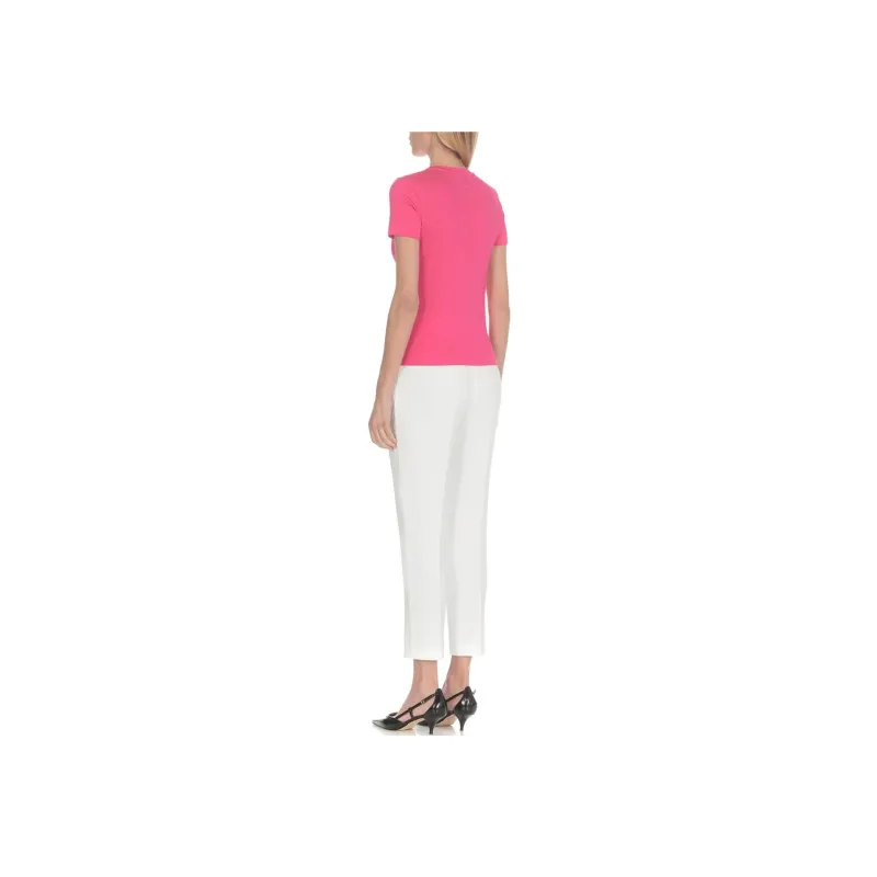PINKO Logo Embroidered Crewneck T Shirt-2