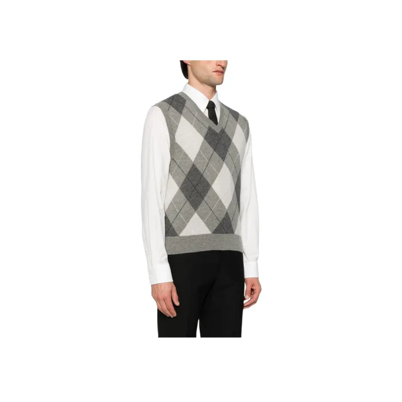 Polo Ralph Lauren Purple Label Argyle-Knit Sleeveless Vest-3