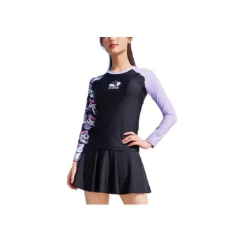 ZOKE Two Piece Swimsuits Women's Black Pink Purple Kuromi