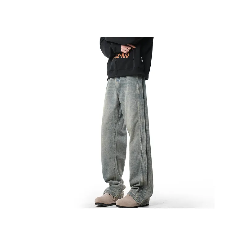 FAVEPOP Jeans Unisex Washed Blue-3
