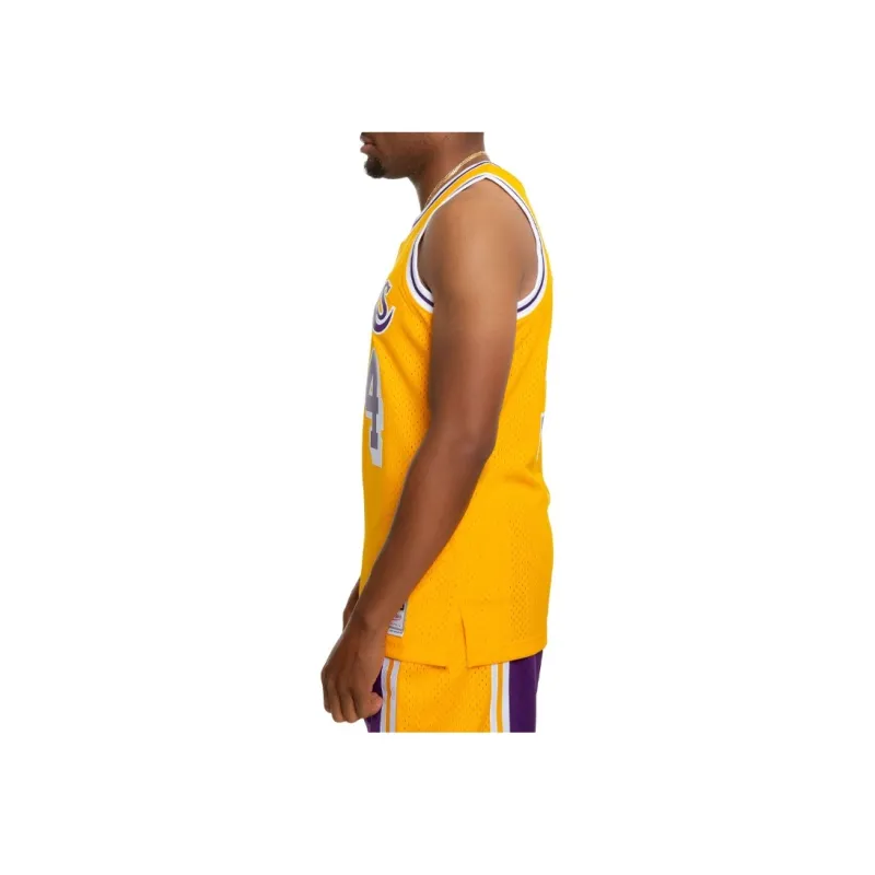 Mitchell & Ness Los Angeles Lakers Home 1996 97 Shaquille O'Neal Swingman Jersey-1