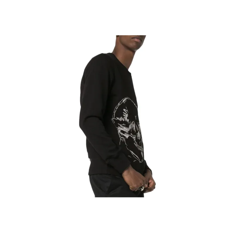 Alexander McQueen Sweatshirts Men Black-1