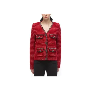 Self portrait Sweater Women's Christmas New Year Burgundy