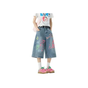 DEAR BETSY Denim Shorts Unisex Light Blue