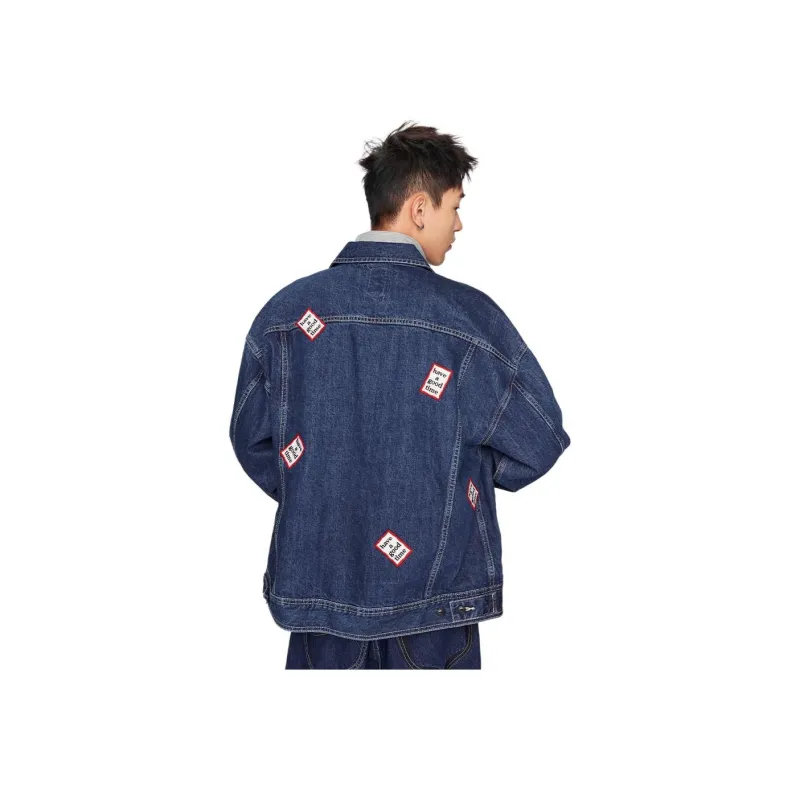 Lee x Have A Good Time Jackets Coats Unisex Medium Dark Blue-2