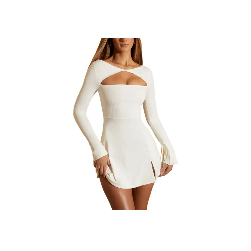 OH POLLY Denali Long-Sleeved Dresses Women's White/White-0