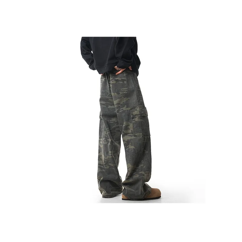 Ang2 Stu Jeans Unisex Green Camouflage-0