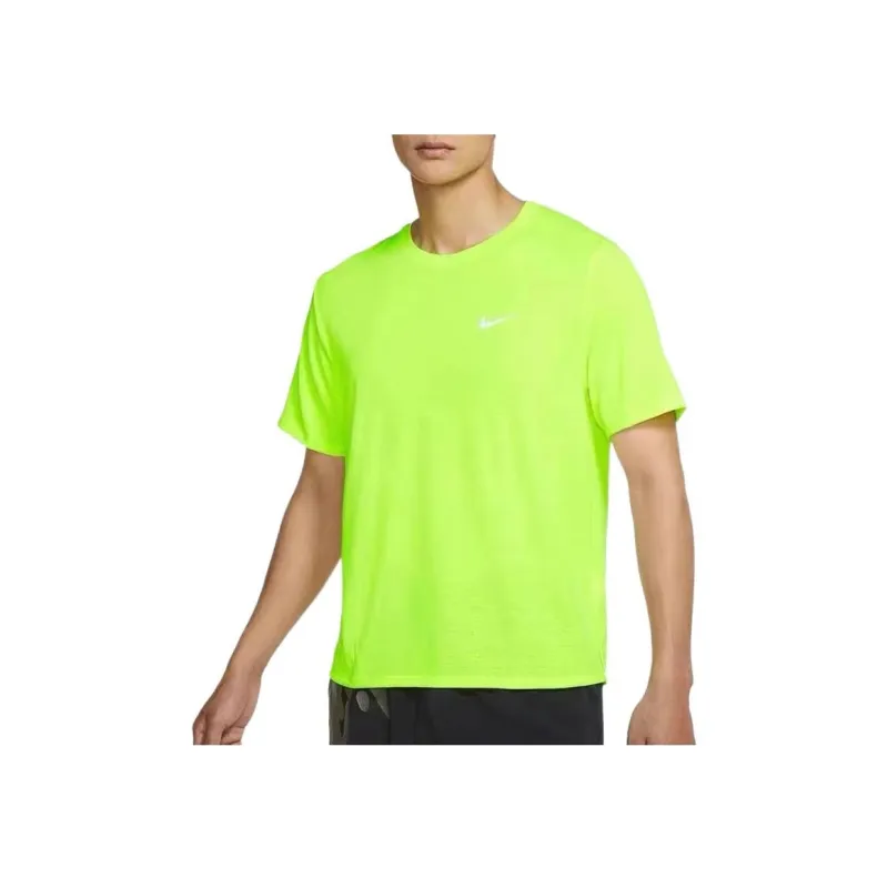 Nike T Shirts Men Neon Green-2