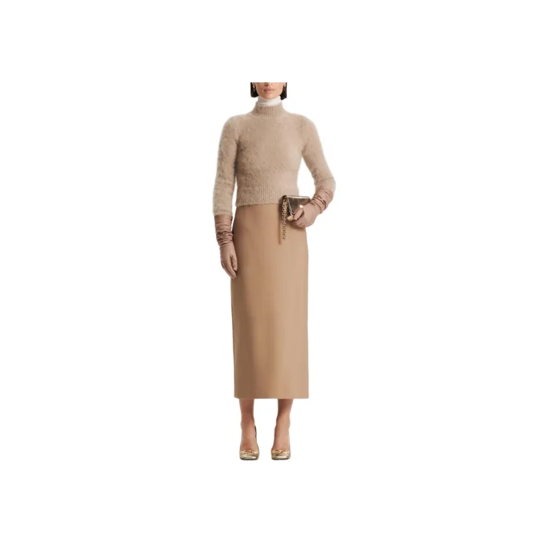 SCANLAN THEODORE Brushed Mohair Slim Sweater Sweater Women's Nougat/Nougat-1