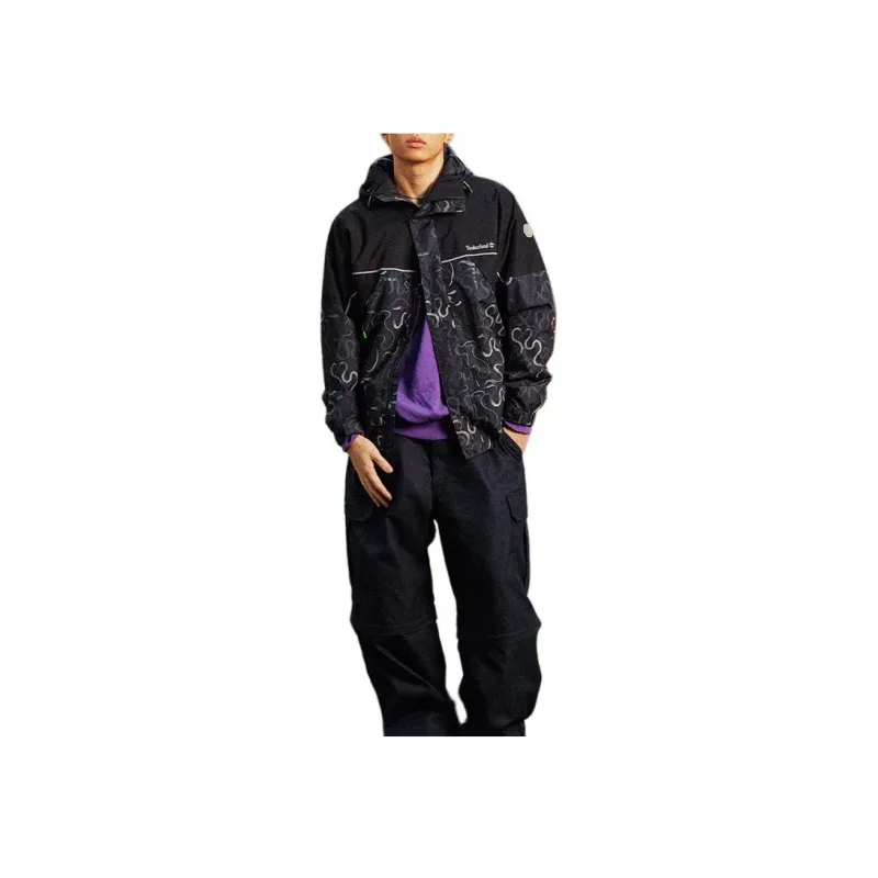 Timberland Hiking Waterproof And Windproof To Keep Warm Windbreaker Jacket Men's Print-2
