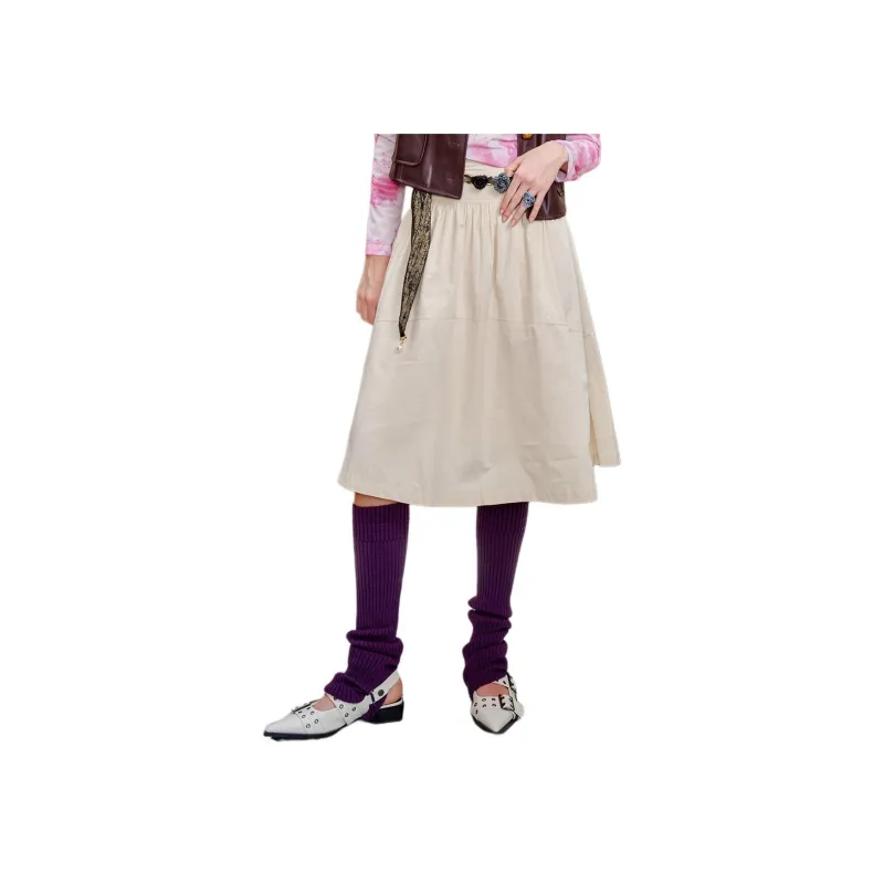 Coolhut Casual Long Skirt Women's Beige-1