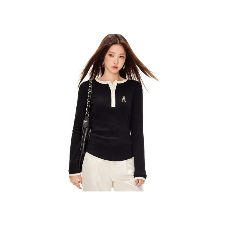 CCAABB T Shirts Women's BKX/Black-1