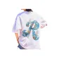 White (Front and Back Imitation Embroidery R Logo)