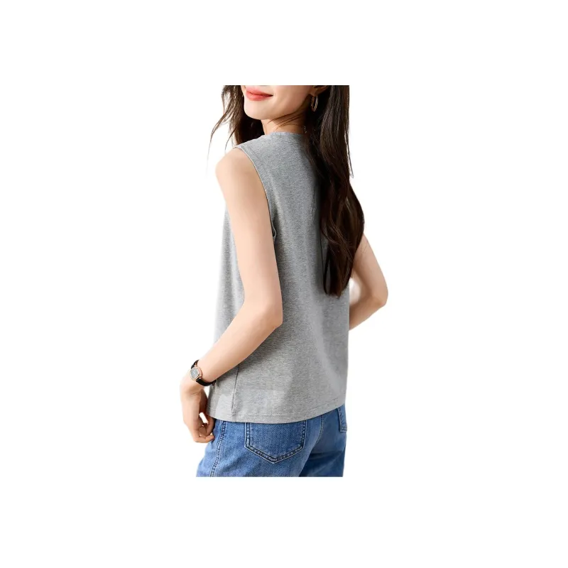 Mo Han Yi Mei Tank Top Women's Gray-1