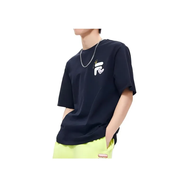 FILA T Shirt Unisex Pitch Black-2