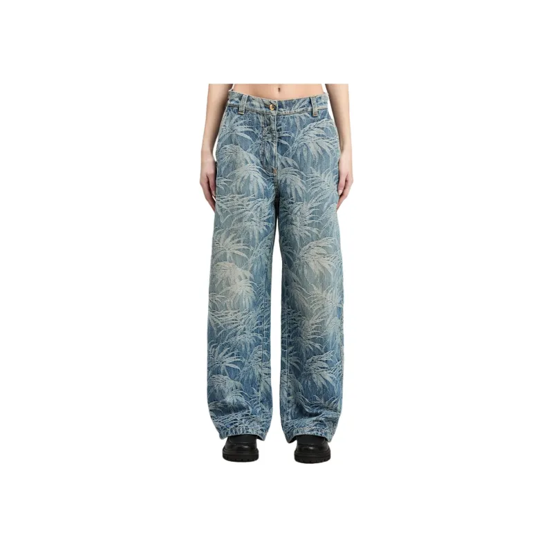 PALM ANGELS Palm Tree print Jeans-1