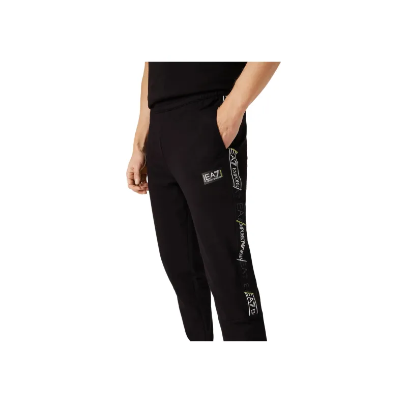 EMPORIO ARMANI EA7 SS23 Knitted Sports Pants Men's Black-4