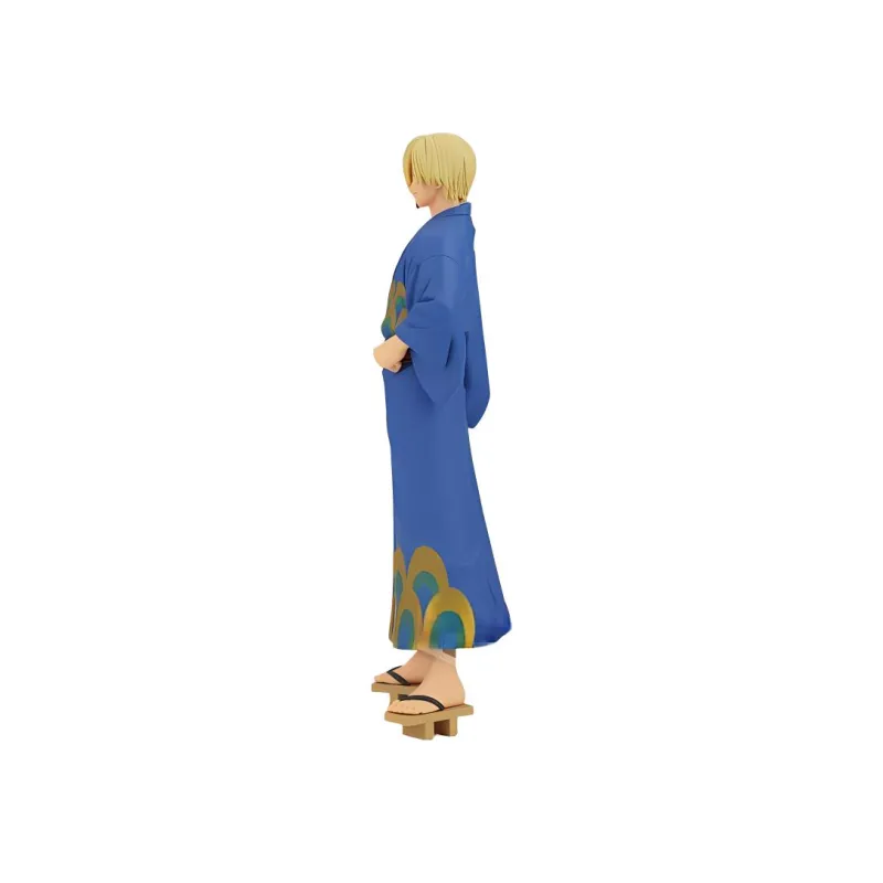 BANPRESTO Sanji DXF One Piece Great Voyage Collection And Country Bathrobe Bonus Gifts 17cm-2