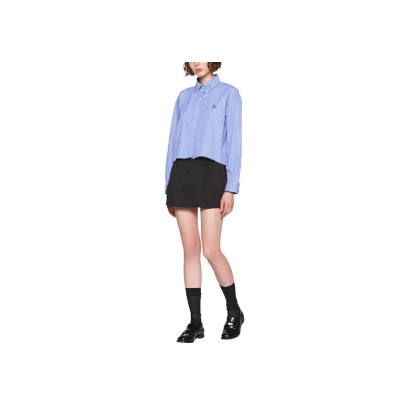 MIU MIU Casual Short Skirts Women's Black-1