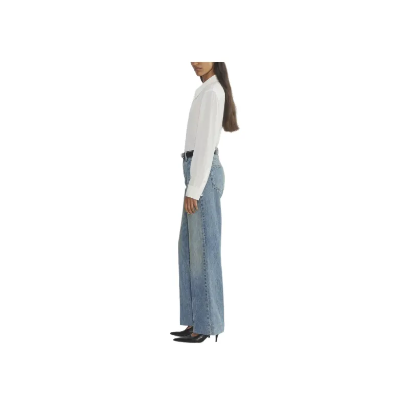 ARITZIA Denim Forum The '90s Trouser Lo-Rise Jean Jeans Women's Into The Bleu Light/Blue Light-2