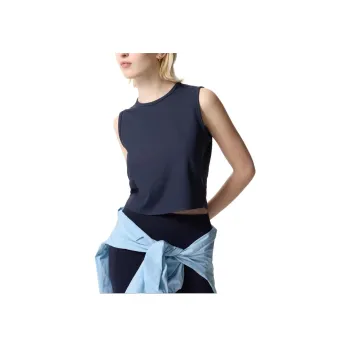 UNIQLO AIRism Mesh Series Tank Tops Women's Navy Blue