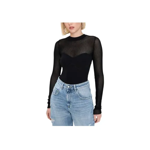 Fleur Du Mal 블랙 여성 바디수트