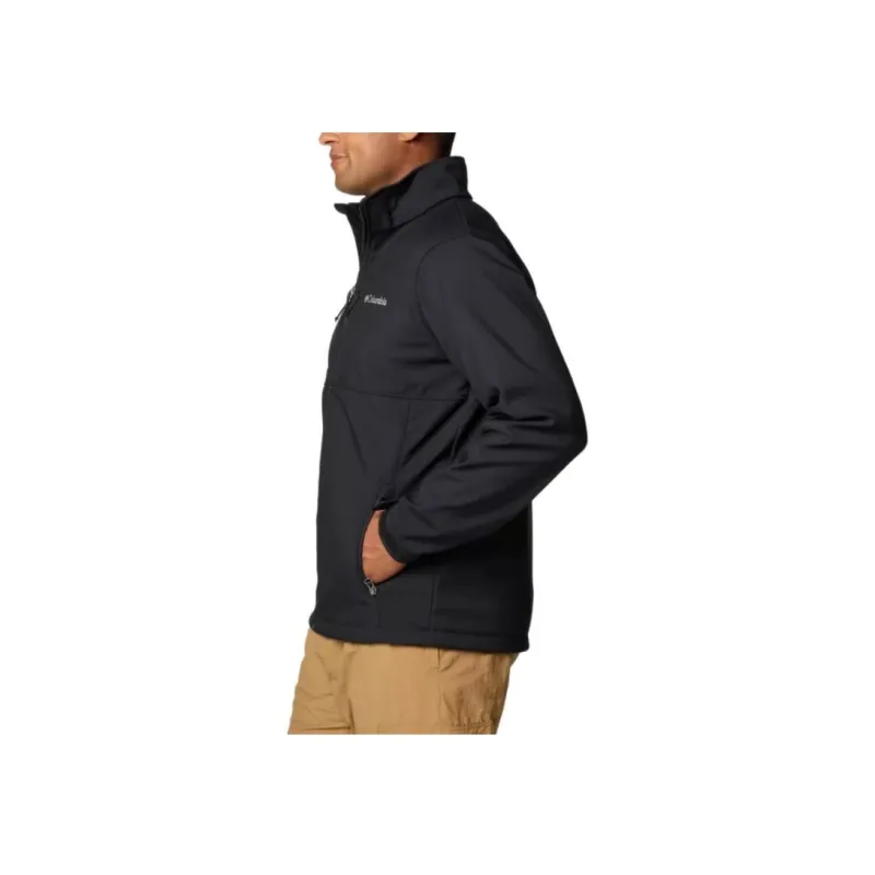 Columbia Ascender Letter Print Stand Collar Long-Sleeved Men's Black-3
