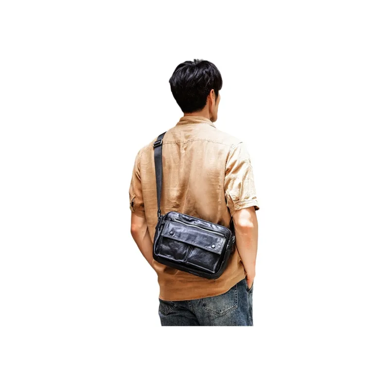 Back step Shoulder Bags Black-3
