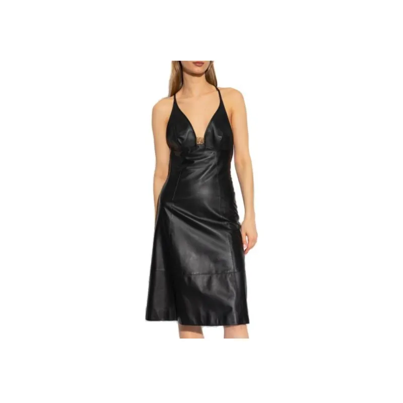 LOEWE Anagram V Neck Strappy Dress-3