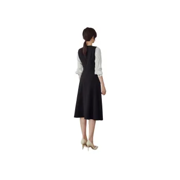 ROEYSHOUSE Long Sleeved Dresses Women's Black/White