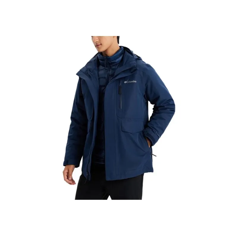 Columbia Omni Heat Waterproof, Windproof, And Water Repellent Windbreaker Jacket Men's Navy Blue-5