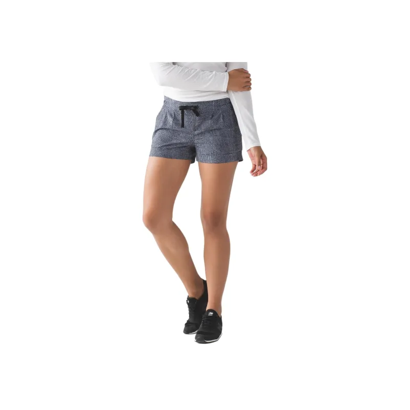 Lululemon Spring Break Away Sports Shorts 3' Women's Black White-0