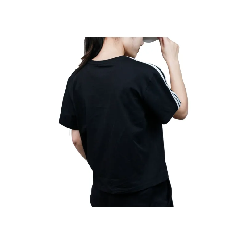 Adidas Neo Drop Shoulder Sleeve T Shirt Women's Black-2