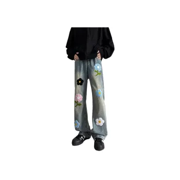 Emoji Jeans Unisex Blue