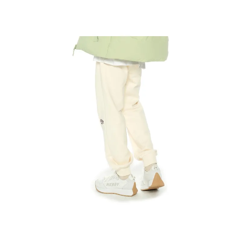 NERDY FW22 Casual Pants Unisex Cream-3