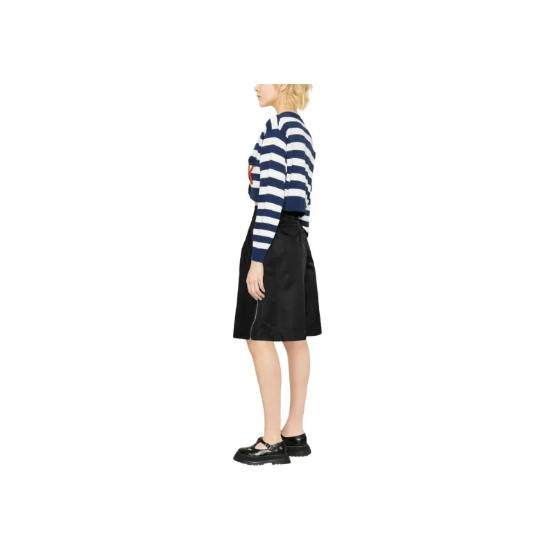 KENZO Striped V Neck Knitted Cardigan-1