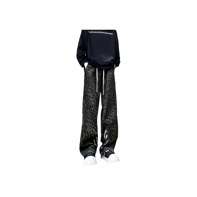 FFOMKE Jeans Unisex Leopard Print-0