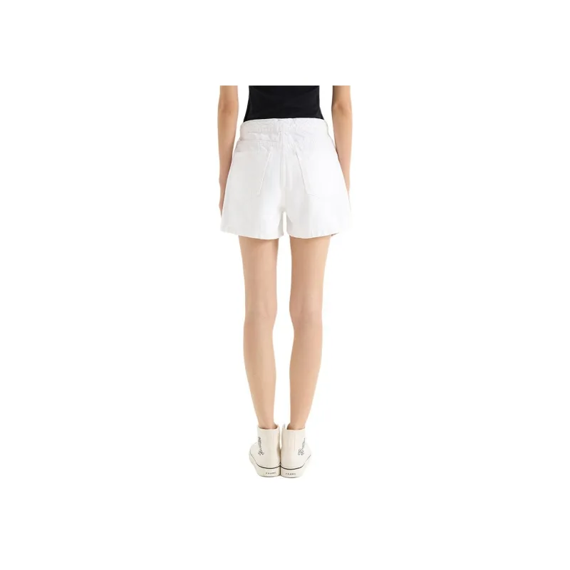 FRAME SS24 Denim Shorts Women's White-2