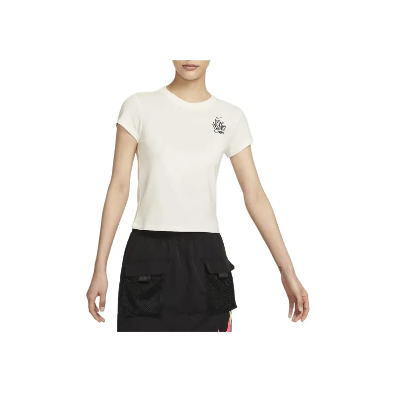 Nike Sportswear Women's Strawberry Short Sleeve T-Shirt 'Sail White'-2