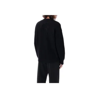 Marine Serre Ribbed Knit Crewneck Jumper