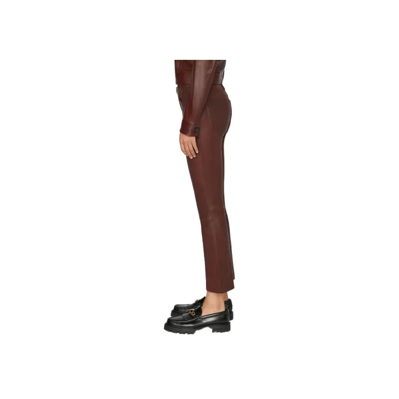 FRAME Flared Polished finish Trousers-3
