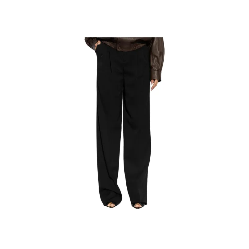 SAINT LAURENT High Waist Wide Leg Pants-3