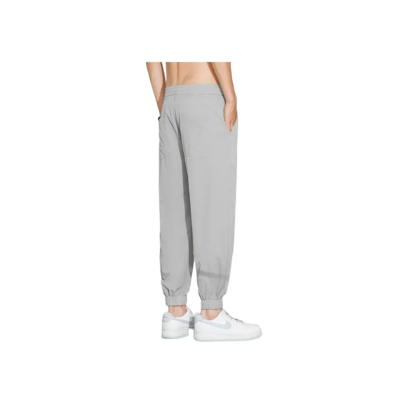 Tonlion Casual Pants Unisex Light Gray-1