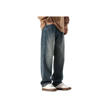 DUATOGE Jeans Men's Vintage Blue
