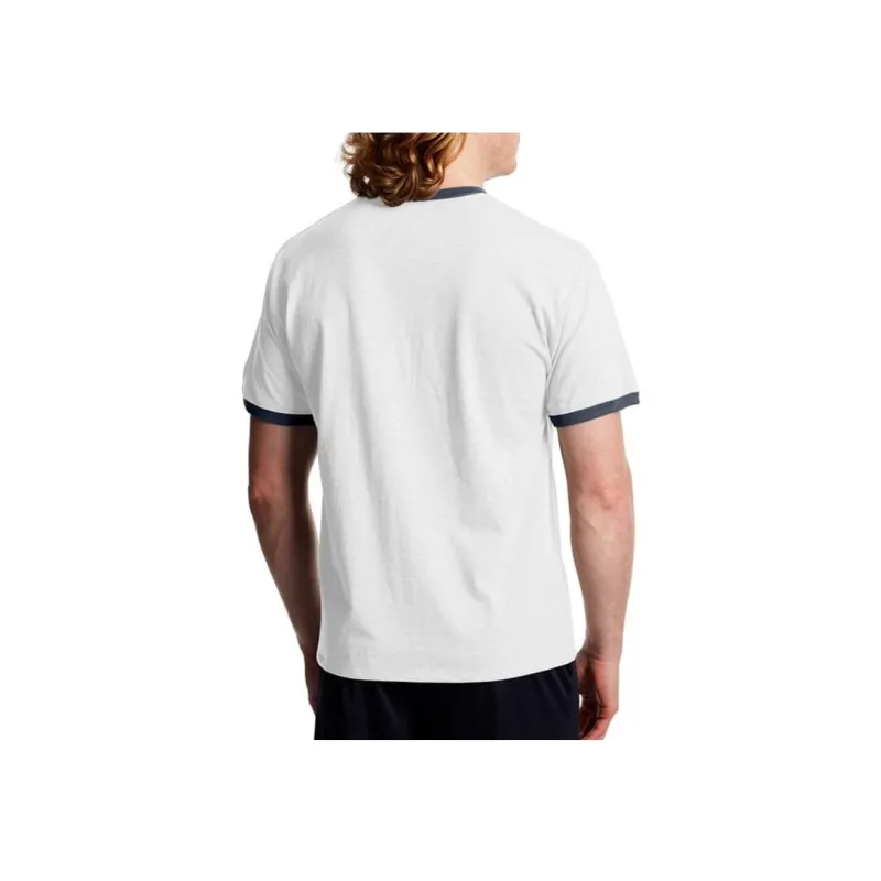 Champion Crew Neck Fitted Straight Short Sleeved T Shirt US Version Unisex White-4