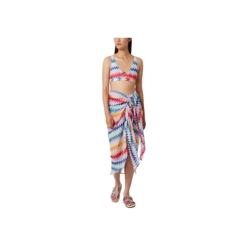 MISSONI Zigzag Cover-Up Lurex Trousers-1