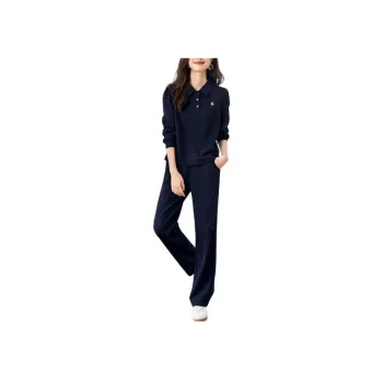 Mo Han Yi Mei Casual Suit Women's Navy Blue