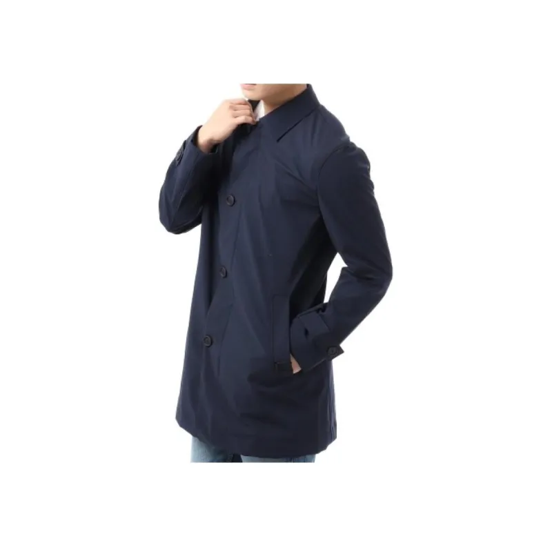 HUGO BOSS Trench Coats Men Navy Blue-2